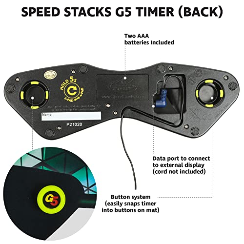 Speed Stacks G5 Timer | Official Sport Stacking and Cubing Association Timer | Accuracy to 0.001 Seconds, Batteries Included