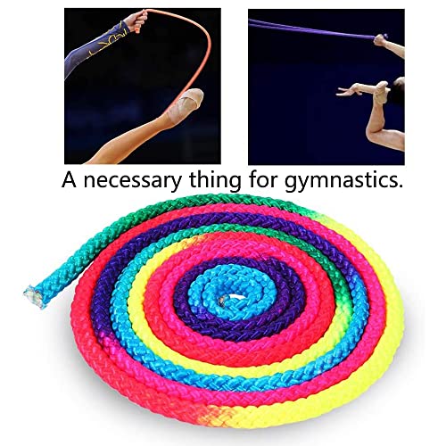 Watris Veiyi Rhythmic Gymnastics Rope, 2.8m/110in | Rainbow Rhythmic Arts Training Jumps Rope