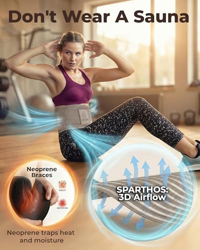 Sparthos Back Brace for Women & Men, Sciatica, Lower Back Pain - Taupe-LG - color: Desert Taupe, size: Large (Pack of 1)