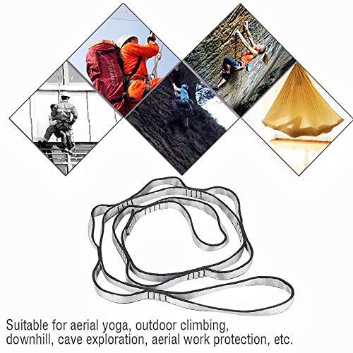 2Pcs Adjustable Anti-Gravity Chrysanthemum Swing Flying Stretch Belt Rope Climbing Daisy Chains Extension Yoga Belt Hanging - color: Red, size: 1.8M