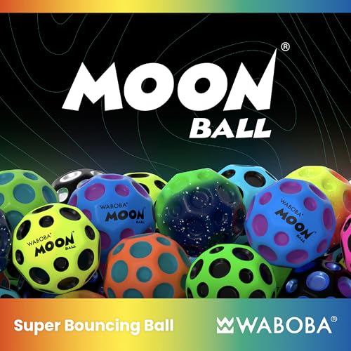 Waboba The Original Moon Ball 3 Pack, Orange, Teal, Cobalt | for Kids and Teens, Outdoor Sports Toy Gift, Hyper Bouncy