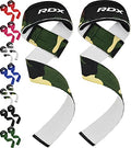 RDX Lifting Straps for Weightlifting –100% Cotton Heavy Duty Gym Wrist Strap with 5MM Neoprene Padding, 60CM Anti-Slip Hand Grip Wraps for Deadlifts Powerlifting Workouts Strength Training, Men Women - color: Camo Green