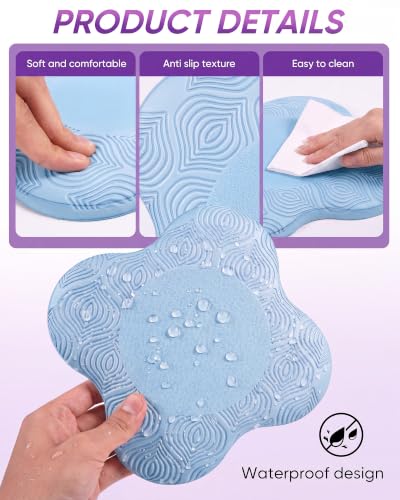 2 packs Yoga Knee Pad Mats Extra Thick for Knees Elbows Wrist Hands Head Foam Pilates Kneeling pad Yoga Knee Cushion Thick Exercise Pads for Knees Elbows Wrist Hands Head Foam Pilates Kneeling pad，Support Foam Pads for Women and Men - color: blue