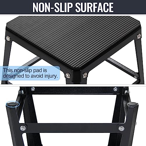 Plyometric Platform Box 12/18/20/24 Inch Fitness Exercise Jump Box Step for Fitting, Plyometric Box Jumping Exercise Training - color: Black set of 4