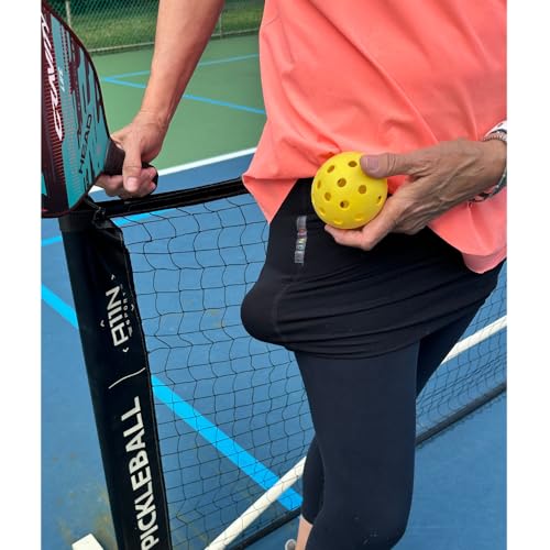BANDI Ball Band - Pickleball & Tennis Ball Holder, Secure Sports Accessory for Easy Carry, Comfortable Elastic Band, Adjustable Fit for Active Players, Convenient for On-the-Go Use - color: Black, size: X-Large