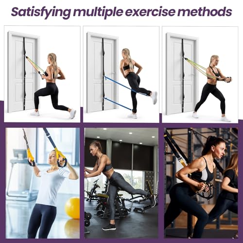 Door Anchor Strap for Resistance Bands,Multi Point Anchor Gym Attachment,Resistance Band Door Anchor,Door Resistance Bands for Workouts, Durable Nylon Strap for Full-Body Workouts