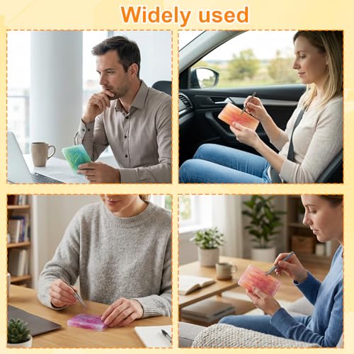Picky Pad, 3 Pcs Sensory Fidget for Adults, Picky Pads Sensory Fidget Tools for Stress Relief, Reusable Pimple Popping Fidget Pad for Focus and Relaxation