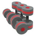 Speedo Unisex Swim Aqua Fitness Barbell - color: Charcoal/Red, size: (Pack of 3)