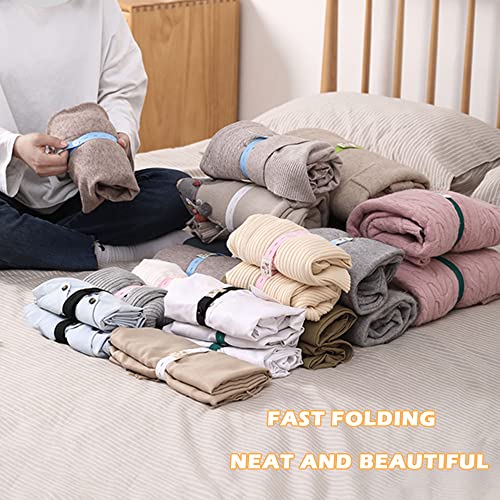 LELE LIFE 30Pcs Roll-up Clothes Storage Elastic Band, Adjustable Clothing Storage Strap with Button and Buttonholes, Travel Luggage Space Saver, Drawer and Closet Organizer, 3 Colors - color: 3 Colors
