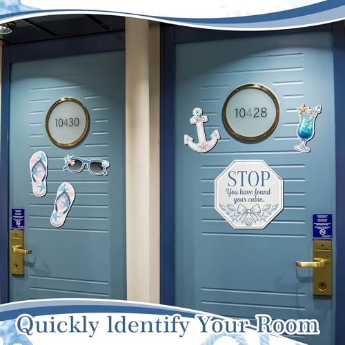 Kanayu 6 Pcs Shell Cruise Door Decorations Magnetic Large Ship Decorations Magnets Anchor Cruise Decor Car Fridge Magnet Decal for Carnival Stateroom Door - style: Shell