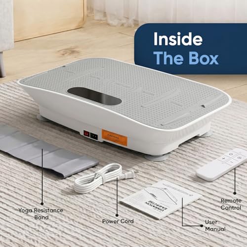 WeightWorld Vibration Plate Exercise Machine for Flexibility, Balance & Relaxation | Built-in Bluetooth, Auto & Manual Mode Vibration Plate Machine | Shake Board for Full-Body Home Workouts