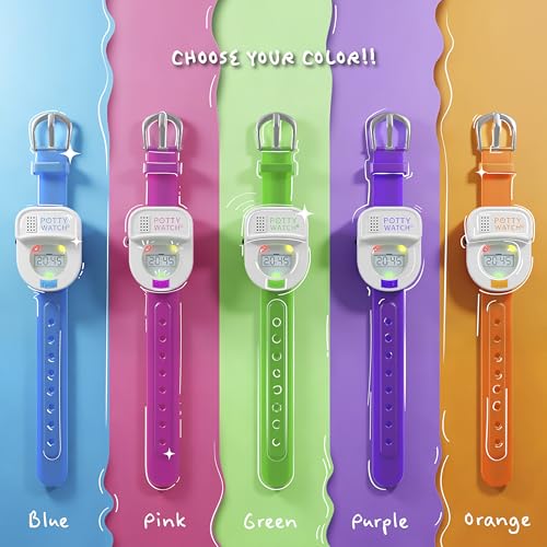 Potty Time Kids Potty Training Watch - Purple, Unisex, 1 Count, Water-Resistant, 30/60/90 Min Timer, Music & Lights Reminder - color: Purple, size: Watch