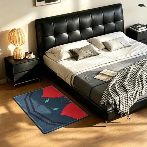 Non-Slip Floor Chair Mat 35"×47" for Evangelion Rei Ayanami Plugsuit Inspired Design - color: Rei Ayanami Plugsuit
