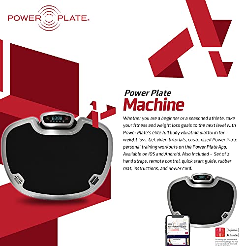 Power Plate Move Vibration Plate Machine - Professional Whole Body Vibration Platform for Home Gym, Weight Loss & Recovery - Compact Design with PrecisionWave Technology, 6 Modes & 300lb Capacity - style: Silver MOVE