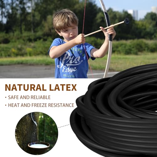 Latex Rubber Tubing 1/4"ID x 3/8"OD Surgical Tubing Slingshot Bands Fitness Hose Tube(10FTBlack) - color: Black, size: 10FT