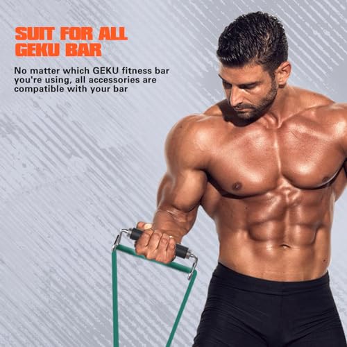 Resistance Bands Bar Accessories, Fitness Handles, Detachable Workout Bar Attachment，Only Available for GEKU FIT’s Products - color: 6.7" Short Handle x 1