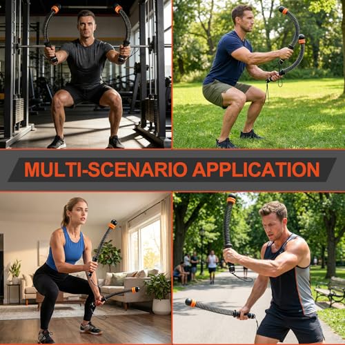 Ropeless Battle Ropes for Men & Women | Adjustable Weight, Home Gym, Portable Cordless, Strength Building, HIIT and Low-Impact Aerobic Training