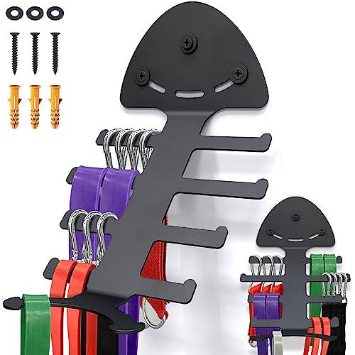 Exercise Resistance Band Rack, Resistance Bands Storage Hanger Gym Equipment Organizer Rack for Pull Up Bands, Multi-Purpose Gym Equipment Storage - color: Storage Rack 1 PCS