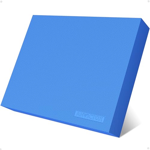 Balance Pad 19.8 * 15.7 * 2.4",XL Balance Pad for Physical Therapy,Extra Large Foam Balance Board Stability Pad for Rehabilitation Core Training Stretching Mobility - color: Blue-XL(19.8*15.7*2.4")