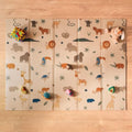 Nuby Reversible Baby Floor Mat, 77" x 58" - Foldable and Lightweight Baby Play Mat for Floor - Easy Storage and Travel - Safari - style: Safari