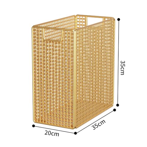 Yoga Mat Storage Rack Fitness Equipment Organizer Portable with Handle Laundry Hamper Basket for Bedroom Workout Room Dorm, Gold