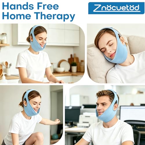 Wisdom Teeth Ice Pack Head Wrap Jaw Face Ice Pack for Wisdom Teeth Removal Extraction Toothache Pain Relief Facial Face Oral Surgery TMJ Tonsillectomy Recovery Must Haves (Light Blue) - color: Light Blue