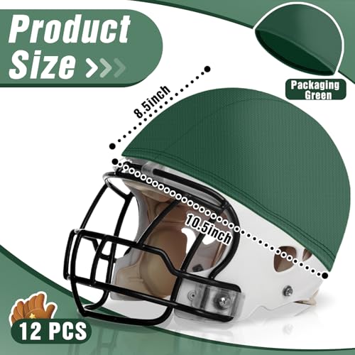 Ramede Football Helmet Covers for Practice Scrimmage Cap Helmet Cover Scrimmage Cap for Youth Adult Football Hockey Training Accessories 10.4 Inch in Diameter - color: Packer Green, size: Regular Style