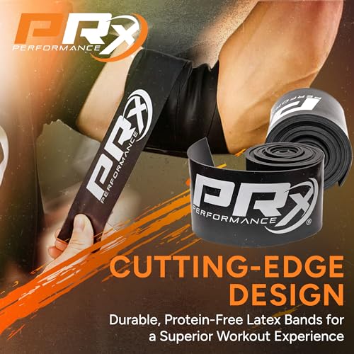 PRx Performance Muscle Compression Floss Band - Recovery & Mobility Enhancement, Gym Ready Compression Band, Improved Circulation, Reduced Soreness, Enhanced Stretching, Knee Tack & Floss Strap - 1mm