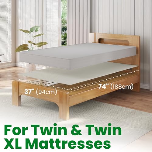 ECOHomes Non Slip Mattress Gripper Pad to Prevent Sliding (Twin) | Stop Mattress, Keep Topper from Sliding, Anti Slip, Grip Pads Holder Stop Couch Cushion, Sofa Cushions, Patio & Furniture - size: Twin