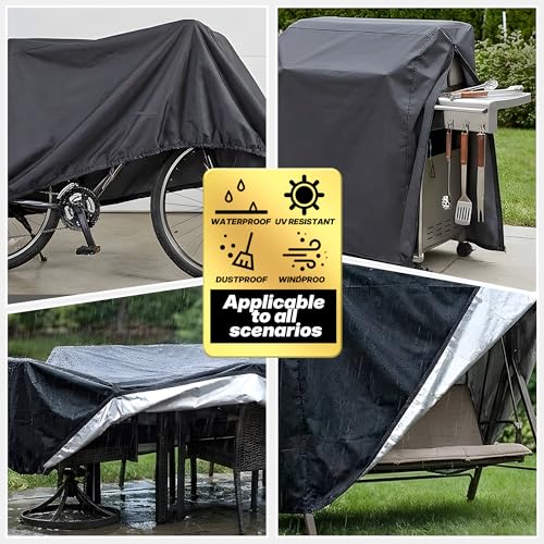 Custom outdoor patio furniture covers outdoor bench covers waterproof/dust suitable for industrial or equipment 420D and 600D Oxford cloth/cambric fabric - color: Oxford cloth（outdoor）