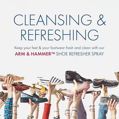 Arm and Hammer Shoe Refresher Spray, Multi-Purpose Odor Remover for All Types of Footwear, Shoe Deodorizer Spray, Shoe Odor Eliminator, Shoe Spray, Shoe Smell Eliminator, 4 oz (1 Pack) - size: 1 Ounce (Pack of 1)