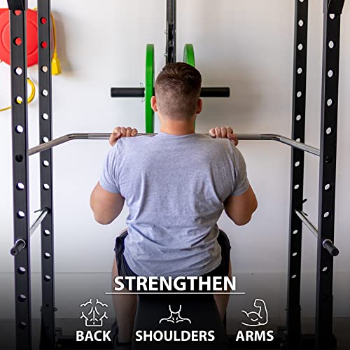Synergee Lat Bar 48" – Wide and Narrow Grip Cable Attachment