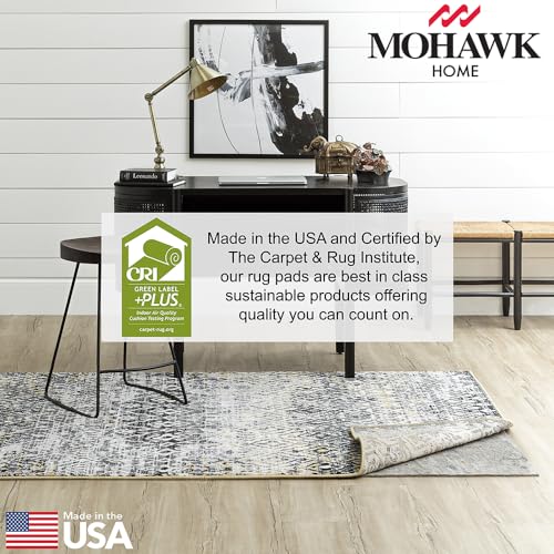 Mohawk Home Non Slip Rug Pad 2' x 8'- 1/4" Thick Felt + Latex Rubber Gripper - Dual Surface Cushion for Hardwood, Carpet, Tile Floors, Made in USA - size: 2' x 8' (Rectangular), style: 1/4 Inch Dual Surface Rug Pad