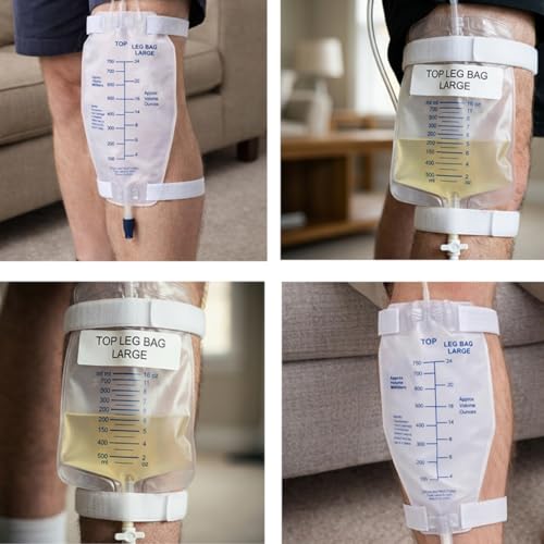 Leg Bag Strap 5pack Catheter Leg Straps Adjustable Urine Drainage Bag Strap Catheter Stabilization Device for Men Women