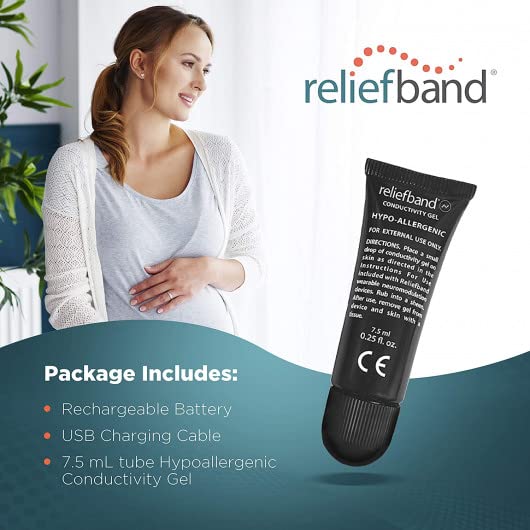 Reliefband Premier Anti-Nausea Wristband for Motion Sickness, Morning Sickness, Travel & Vomiting Relief - Motion Sickness Wristband FDA Cleared Drug-Free, Fast-Acting, Nausea Relief Band (Charcoal) - color: Charcoal