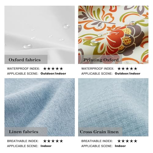 Custom Size Bench Cushions for Indoor/Outdoor Use, Ideal for Window Seat, Bay Window, Piano Bench & Patio Furniture Waterproof, Fade-Resistant, High-Density 75D Sponge, Non-slip, Removable Cover