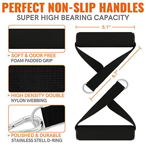 Aihoye Resistance Bands for Working Out, Exercise Bands with Handles, Stretch Bands for Exercise, Workout Bands with Door Anchors for Physical Therapy & Strength Training - color: 5-105LB Set (11 Pcs)