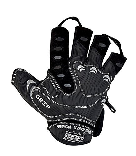 Weight Lifting Gloves 2017 Tips Protect Your Hands & Improve Your Grip Best Body Building Fitness Exercise Accessories (Black, Medium 7 5/8" - 8")
