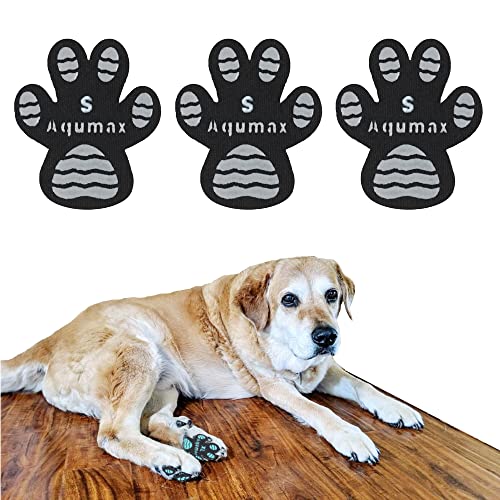 Dog Paw Protector Non-Slip Gripper Traction Pads,Walk Assistant for Senior Dogs,Foot Stickers for Hardwood Floors,Dog Shoes Booties Socks Replacement,6 Sets (24 pcs) S Black - size: S-1.6*1.3 inch (L*W)