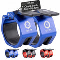 Lock-Jaw Metal Barbell Collars - Barbell Clamps - 1 Pair – Heavy Duty Bar Clamps for 2” & 50mm Olympic Bars – Secure Weight Bar Clamps for Strength Training & Home Gym Accessories - color: Blue
