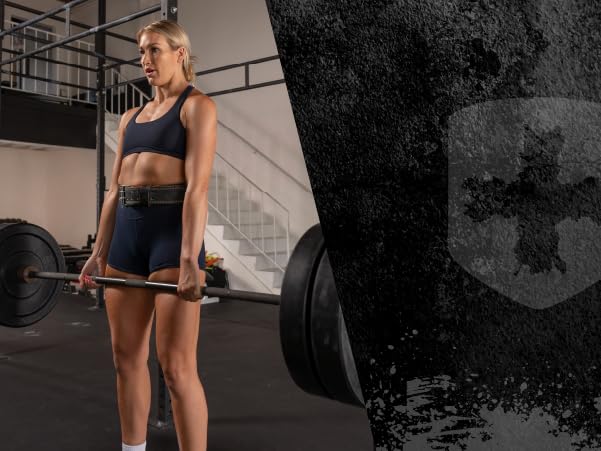 Harbinger Padded Leather Contoured Weightlifting Belt - 4" or 6” Width - Interior Suede Lining & Foam Cushioning - Heavy-Duty Dual Prong Steel Roller Buckle - for Lifting Support - size: Medium, style: 4 Inch: 2.0