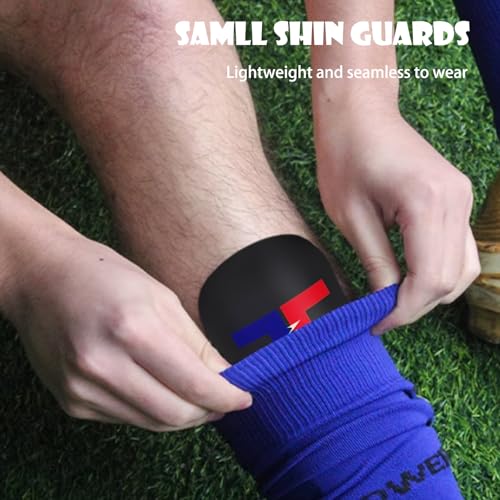 TOMIYO Mini Shin Guards Soccer,Small Extra Small Protective Equipment Pads | Small Tiny ShinGuards Kids Ages 4-6 Calf Protective Gear Fixed Straps and Socks, Light Soft EVA Reduce Impact for Player - color: Black, size: Medium