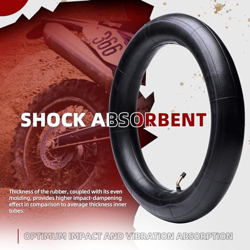 (2 Pack) AR-PRO 3.00/3.50-12" Exact Replacement Dirt Bike Inner Tubes with TR87 Bent Valve Stem - Highly Compatible with Honda CRF50/XR70, Kawasaki KLX 110, and Yamaha TTR90/TTR110 - size: 3.00/3.50-12",TR-87 Valve