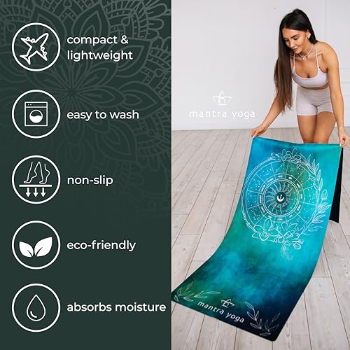Mantra Yoga Travel PRO 1.5mm with Knee Pad - Foldable Fitness & Exercise Mat with Bag | Lightweight, Compact & Eco-Friendly | Non-Slip & Washable | For All Types of Yoga | 72" L x 24" W | 2.6 lbs - color: Terra