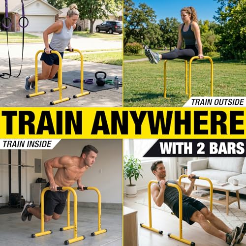 Lebert EQualizer Total Body Strengthener – Dip Station - Standard & XL - color: Yellow XL