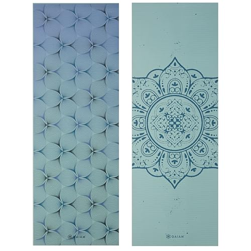 Gaiam Yoga Mat - Premium Print Reversible Extra Thick Non Slip Exercise & Fitness Mat for All Types of Yoga, Pilates & Floor Workouts - color: Mandala Trance