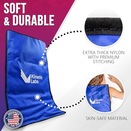 Extra Large Reusable Ice Pack for Injuries & Pain Relief (13 x 21.5 in) - Flexible Cold Therapy Gel Pack for Back, Hips, Legs, Knees & Shoulders - Durable Leakproof Design - size: Oversize
