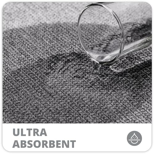 Bosap Bath Mat,Ultra Thin Bathroom Rugs,Rubber Bath Mats for Bathroom,No Slip Bath Rugs,Quick Dry,Machine Washable,Low Pile,Absorbent,Shower Outside,Sink,Home Decor Accessories.Grey,1'5"x2'3"(2 Pack) - color: Grey, size: 1'5" X 2'3" (2 Pack)