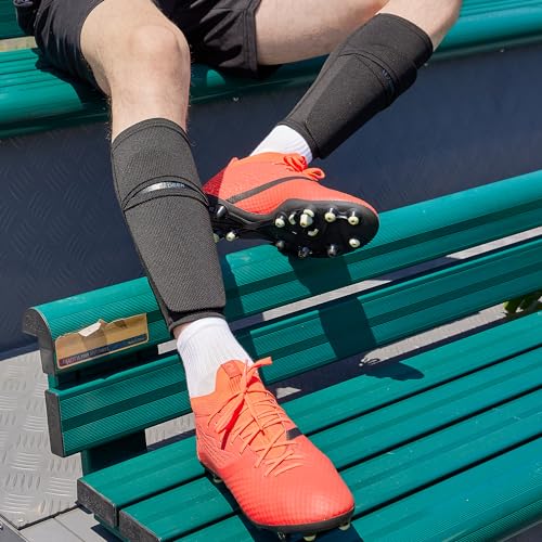 Northdeer Soccer Shin Guards Sleeves with Optimized Insert Pocket(1Pair) - color: pink, size: M (4'7"-5'3")