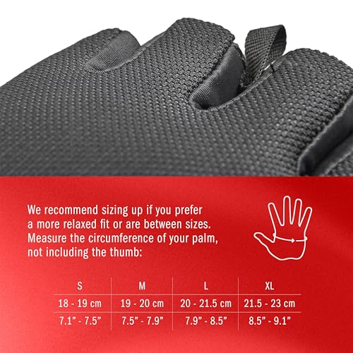 adidas Essential Training & Weightlifting Gloves, Fingerless Workout Gloves - color: Red, size: X-Large